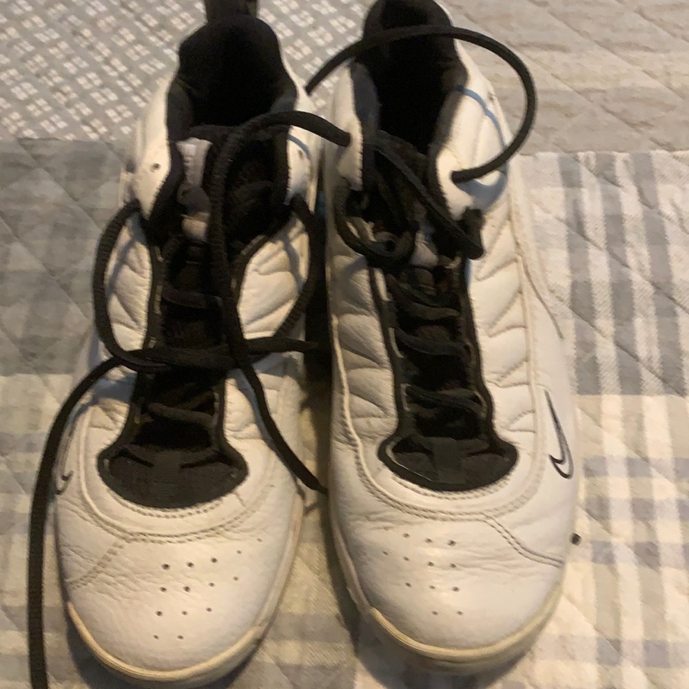 Women’s white Nike EDX basketball shoes